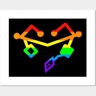 Rainbow Pride Heart Posters and Art